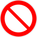 Blank Not Allowed Sign Image