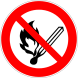 No Open Flame Sign Image
